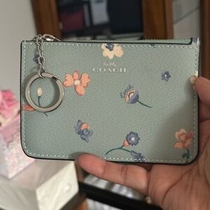 Coach Mini Skinny ID card Holder with Floral Print